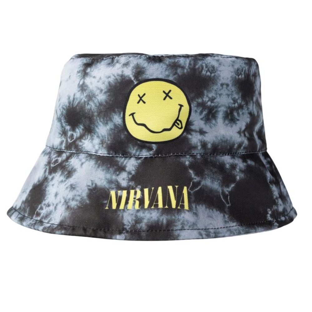 Nirvana Childrens/Kids Logo Bucket Hat / Black